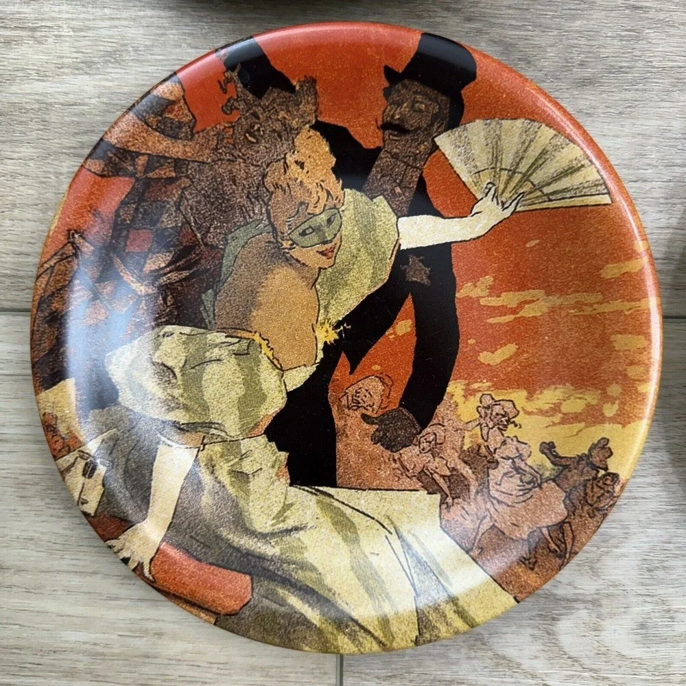 Toulouse Loutrec Salad Plates Centrum Vintage‎ Posters Set Of 4 Art Nouveau